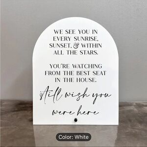 Inspirational White Wall Art Plaque